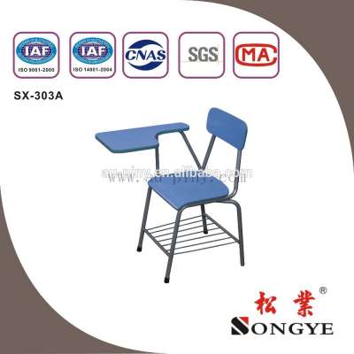 SY Good quality wooden tablet chair tablet arm chair-school furniture