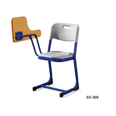 Modern Training Chair School Student Furniture foldable Desk Writing Pad Chairs