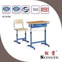 new design adjustable height children desk and chair